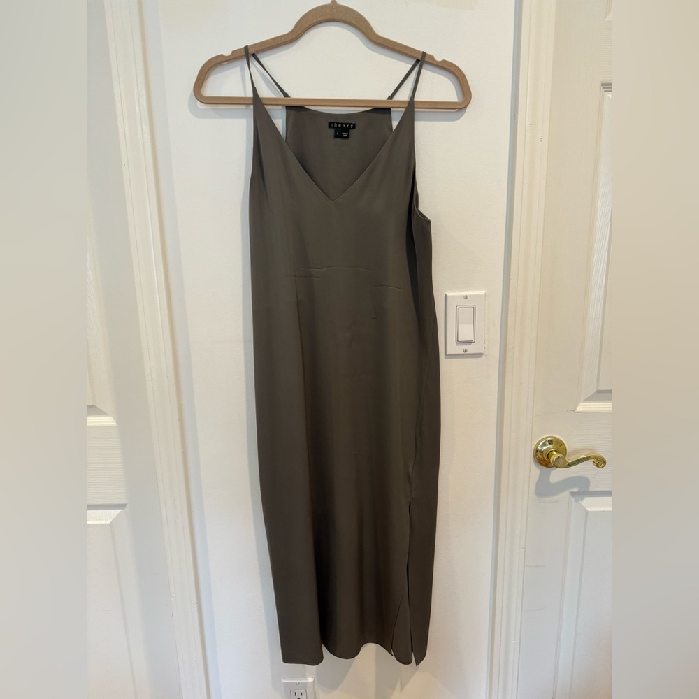 Theory Silk Midi Dress Size 0